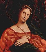Lorenzo Lotto Hl. Katharina von Alexandrien Spain oil painting artist